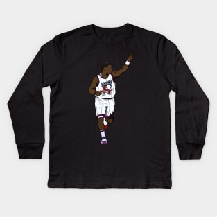 Kyle Lowry Throwback Toronto Raptors Kids Long Sleeve T-Shirt